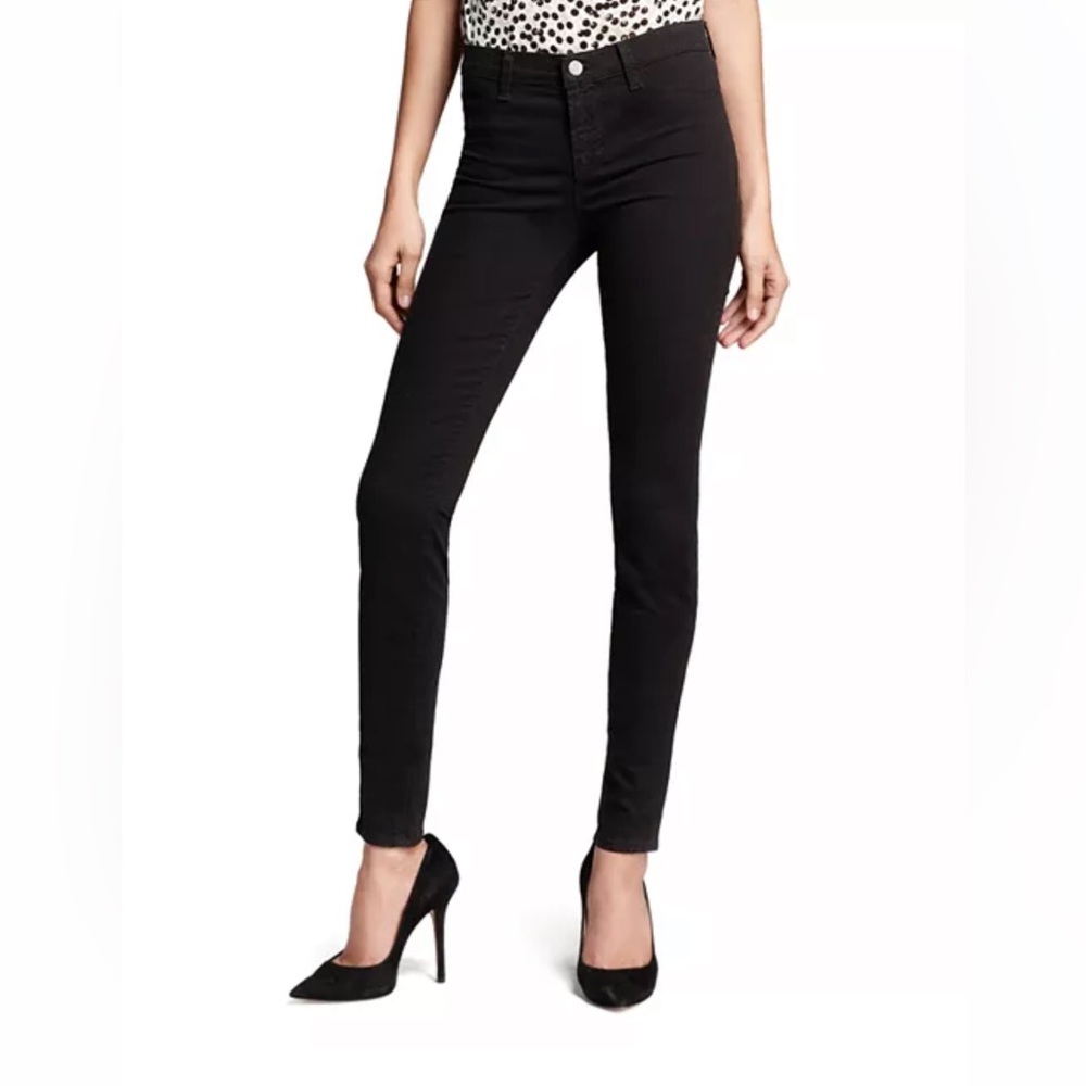 J Brand Faded Black Stretch Skinny Pants Sz 31